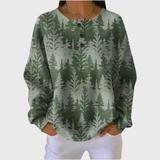 Hannah | Sweatshirt with classic tree pattern