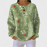 Emilia | Christmas Tree Pattern Sweater