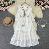 Amary - Boho Kant Jurk