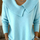Serelinne | Ribbed Jumper with Wide Collar