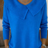 Serelinne | Ribbed Jumper with Wide Collar