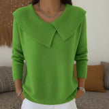 Serelinne | Ribbed Jumper with Wide Collar