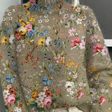 Gessica | Turtleneck with Floral Pattern