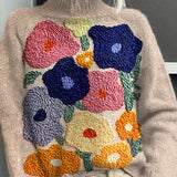Gessica | Turtleneck with Floral Pattern