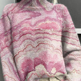 Gessica | Turtleneck with Floral Pattern