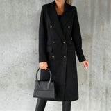 DESIREE™ | LONG COAT WITH DOUBLE BUTTONS
