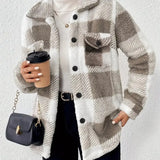 Geneva | Elegant Striped Fleece Jacket