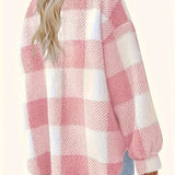 Geneva | Elegant Striped Fleece Jacket
