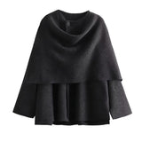 KALEIDE™ | ELEGANT CAPE IN FINE FABRIC