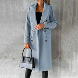 DESIREE™ | LONG COAT WITH DOUBLE BUTTONS
