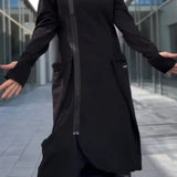 MANA™ | LONG HOODED SWEATSHIRT WITH ZIPPER MADE FROM LIGHT AND BREATHABLE FABRICS