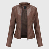 Isabella | Elegant Leather Jacket for Women