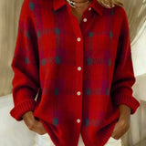 Danique | Checked Shirt Jacket with Buttons