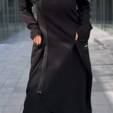MANA™ | LONG HOODED SWEATSHIRT WITH ZIPPER MADE FROM LIGHT AND BREATHABLE FABRICS