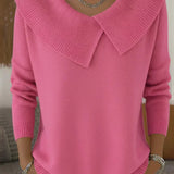 Serelinne | Ribbed Jumper with Wide Collar
