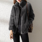 KATE™ | HIGH COLLAR WOOL COAT