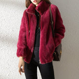KATE™ | HIGH COLLAR WOOL COAT
