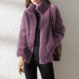 KATE™ | HIGH COLLAR WOOL COAT