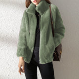 KATE™ | HIGH COLLAR WOOL COAT