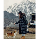 Clara - Long Feather Coat