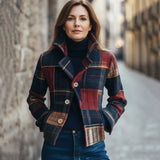 Maura | Vintage check warm coat, a timeless style
