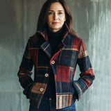 Maura | Vintage check warm coat, a timeless style