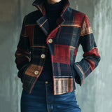 Maura | Vintage check warm coat, a timeless style
