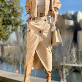 Elegant two-piece set with jacket and skirt