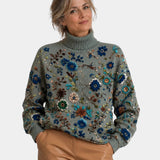 Liesel | Botanical Roll Neck Jumper