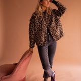 Luna | Fashion Jacket with Leopard Print