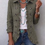 Ascen | Embroidered Jacket with Ruffles for Women